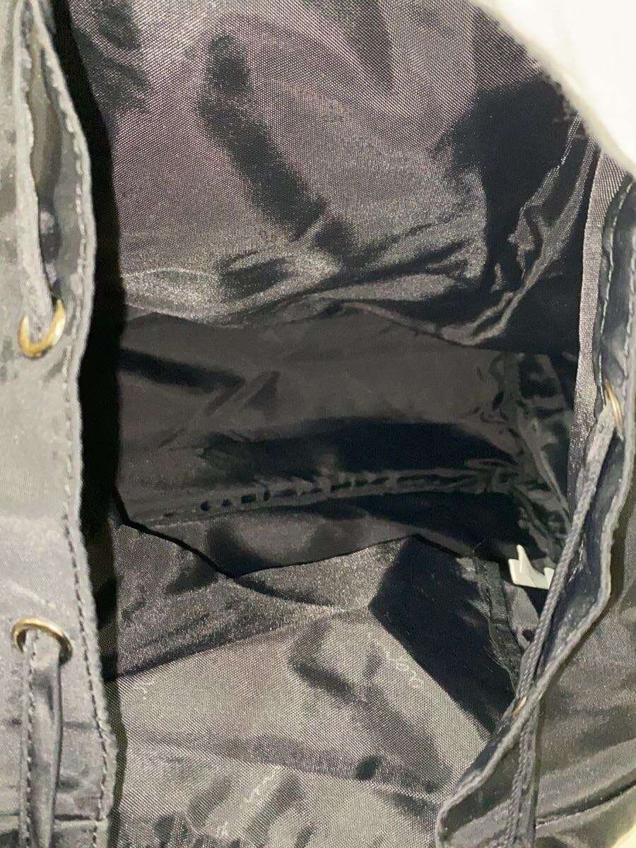 agnes b VOYAGE Backpack Black Nylon Cowhide EPR-15 6