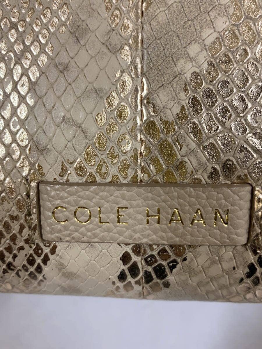 COLE HAAN Bag IVO 3in1 U05462 Gold Snake Pattern 5