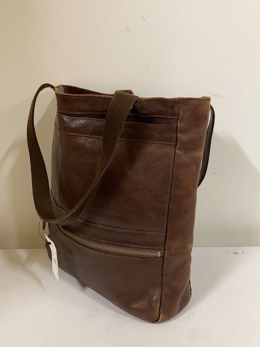 BEAMS Bag Leather Brown Made in Japan Handbag 2