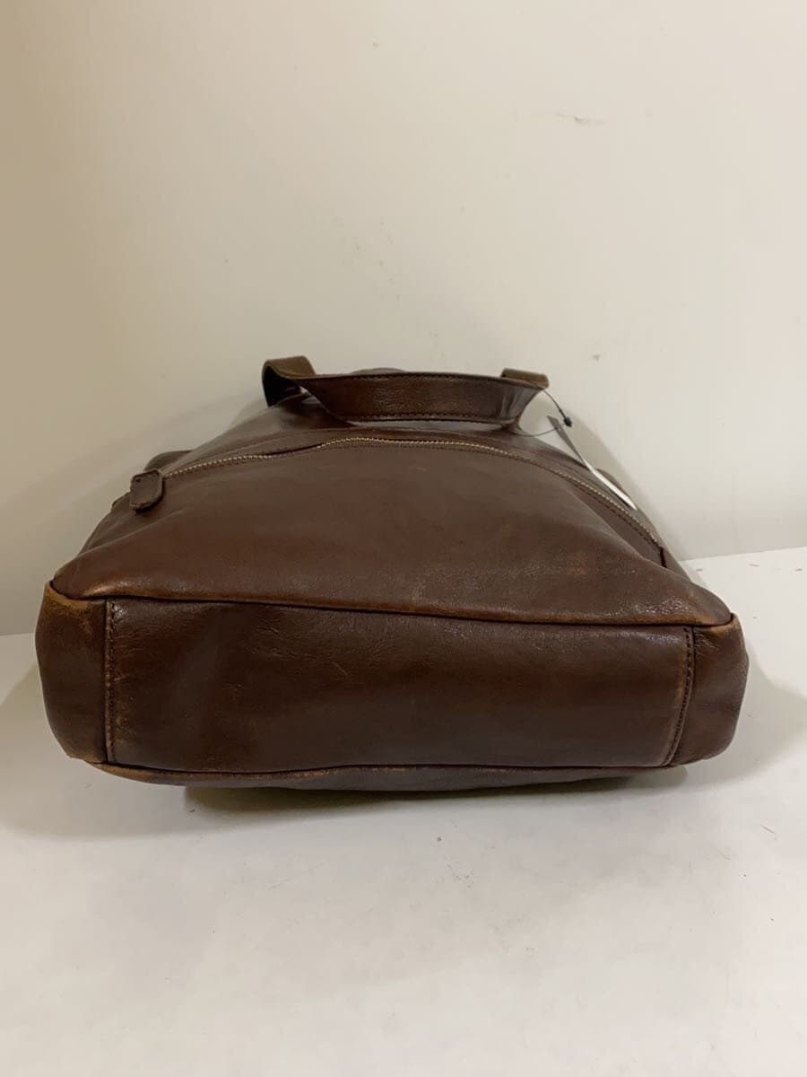 BEAMS Bag Leather Brown Made in Japan Handbag 4