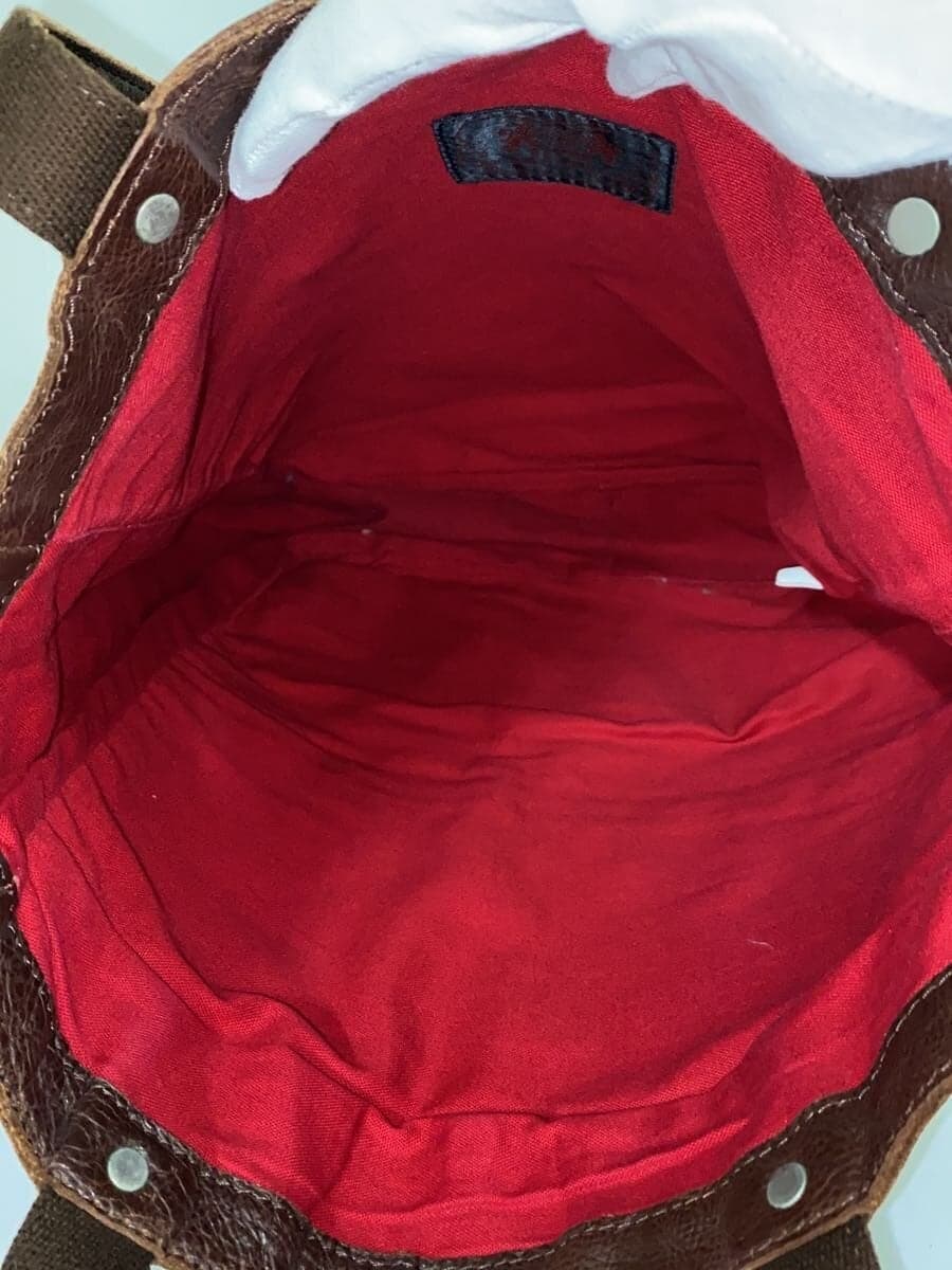 BEAMS Bag Leather Brown Made in Japan Handbag 6