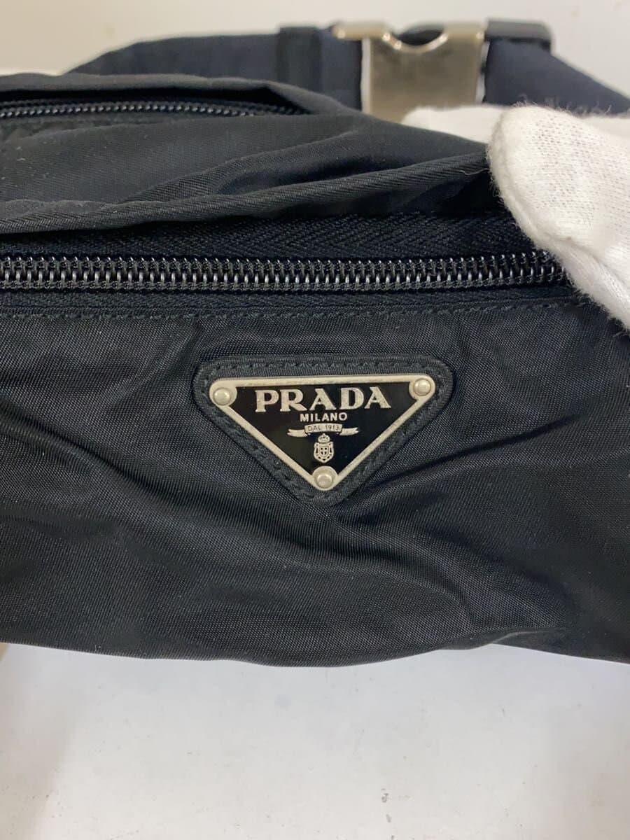 PRADA Waist Bag Nylon BLK 5