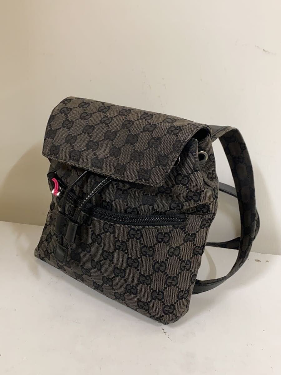 GUCCI Backpack_GG Nylon Canvas GRY 2
