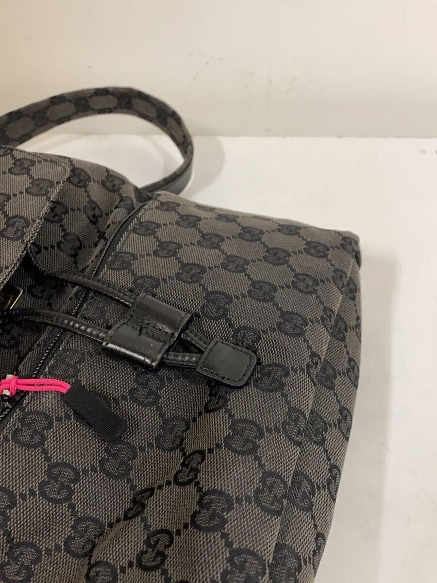 GUCCI Backpack_GG Nylon Canvas GRY 9