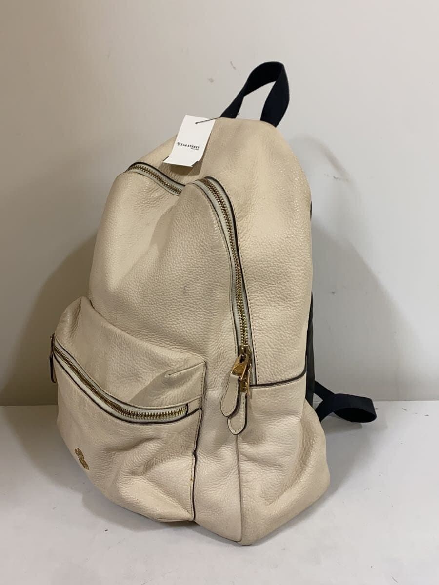 COACH Backpack Leather BEG F29004 2