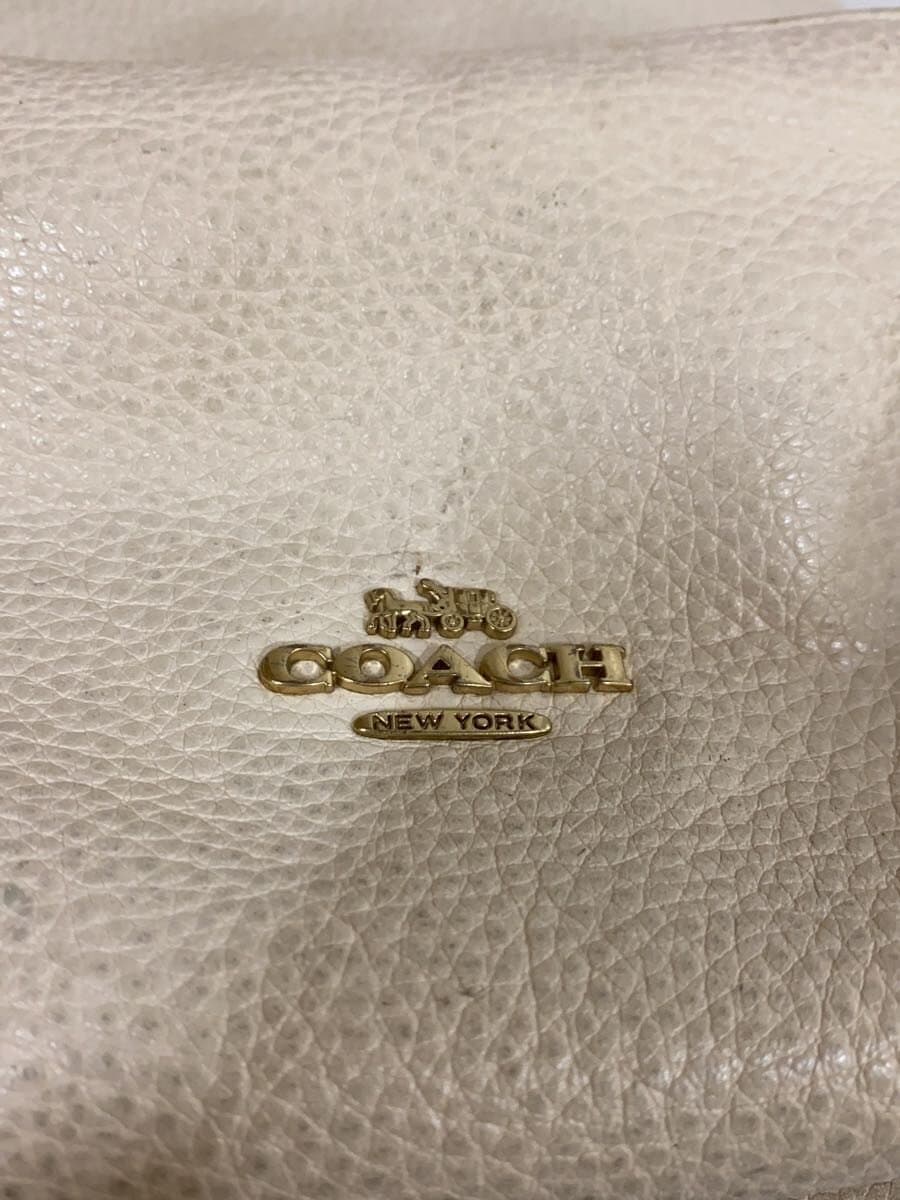 COACH Backpack Leather BEG F29004 5