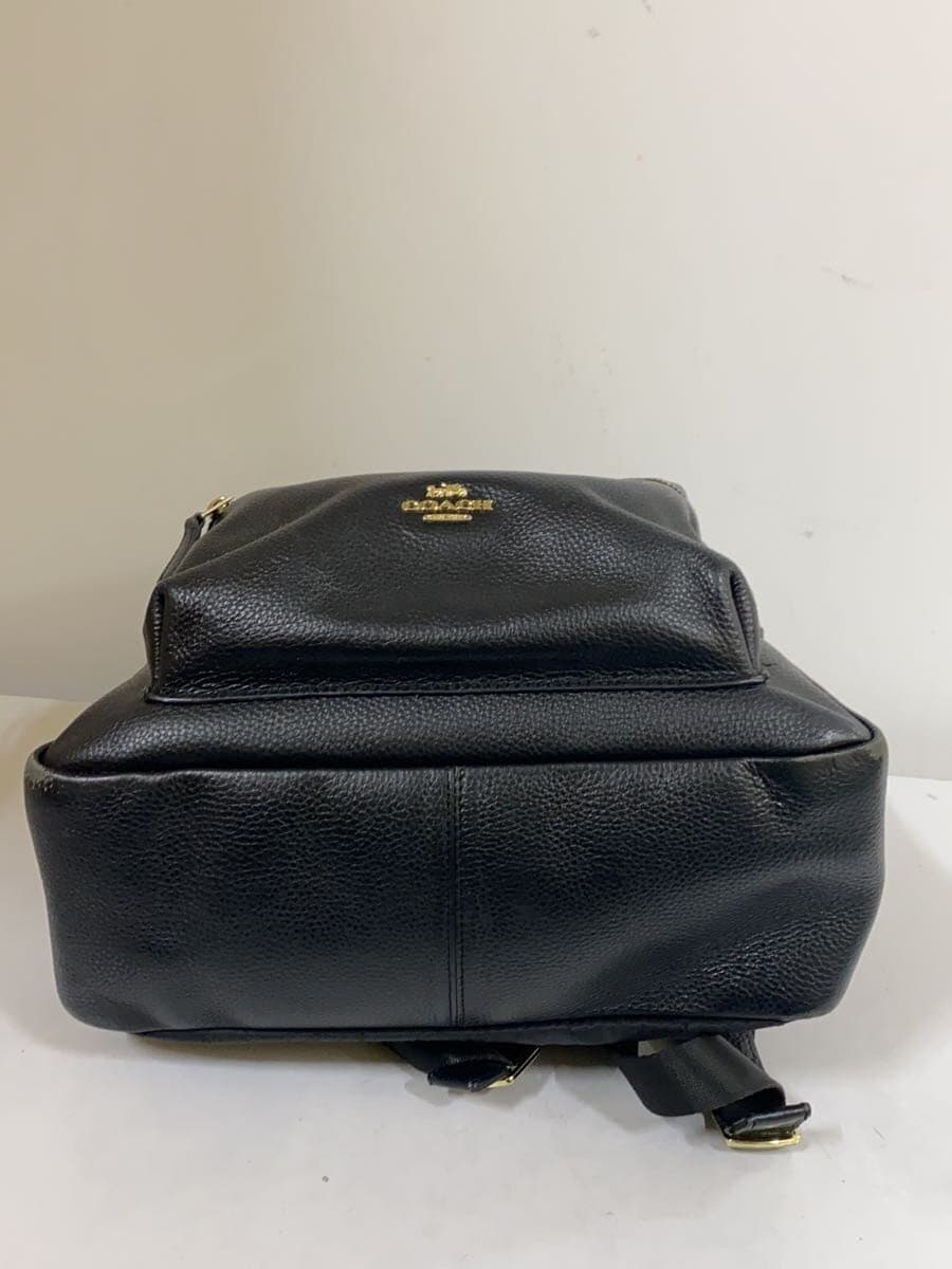 COACH Backpack Leather BLK 4