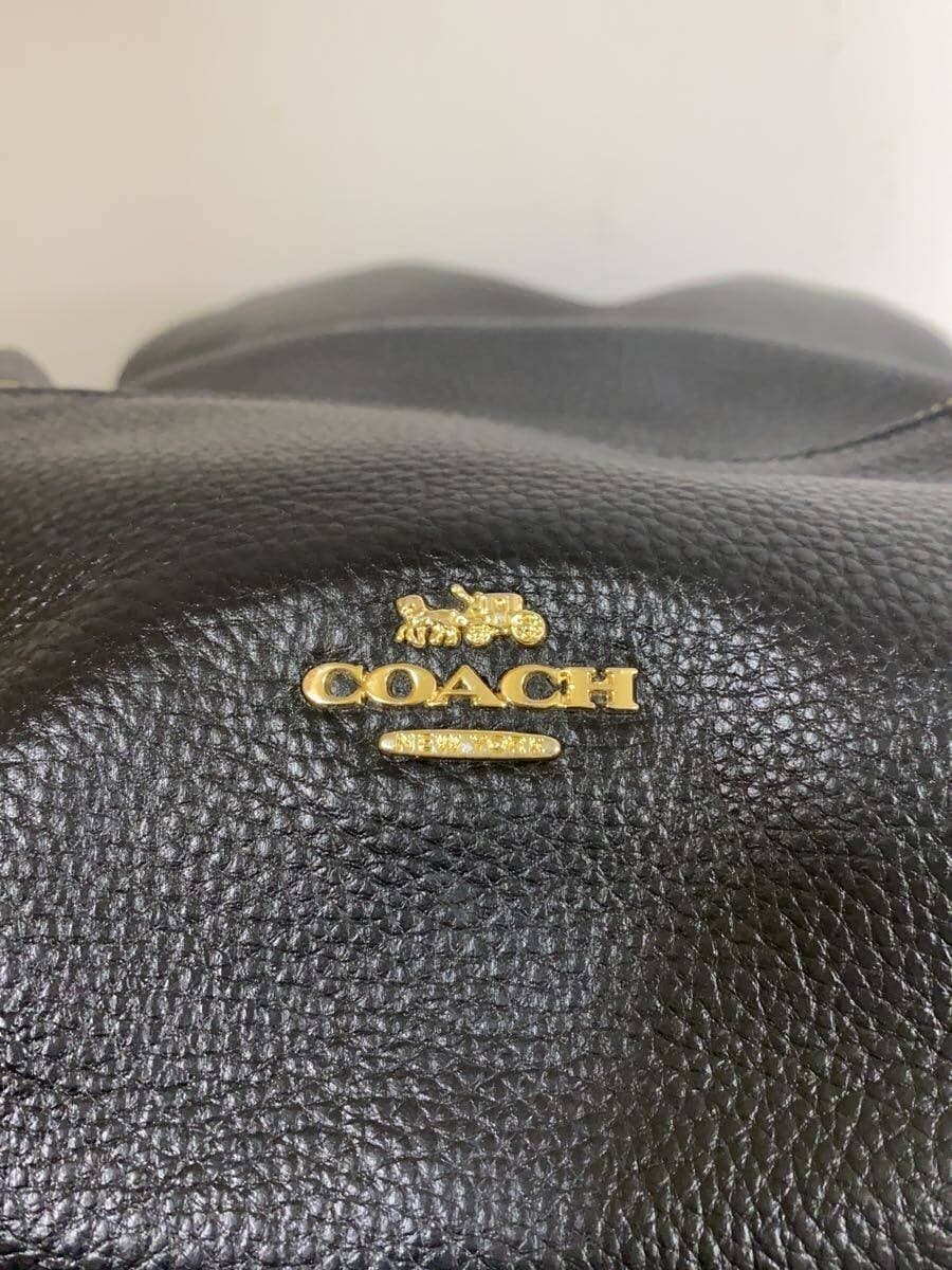 COACH Backpack Leather BLK 5