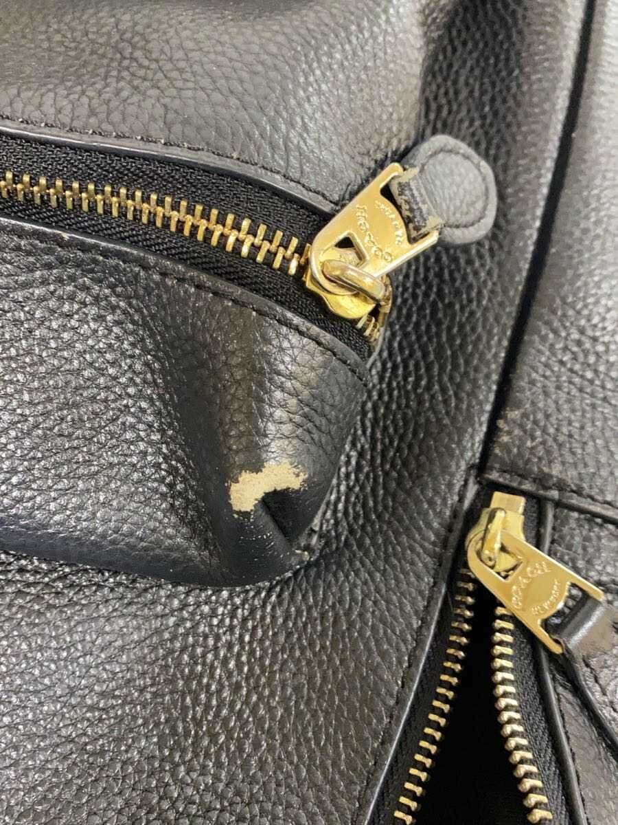 COACH Backpack Leather BLK 7