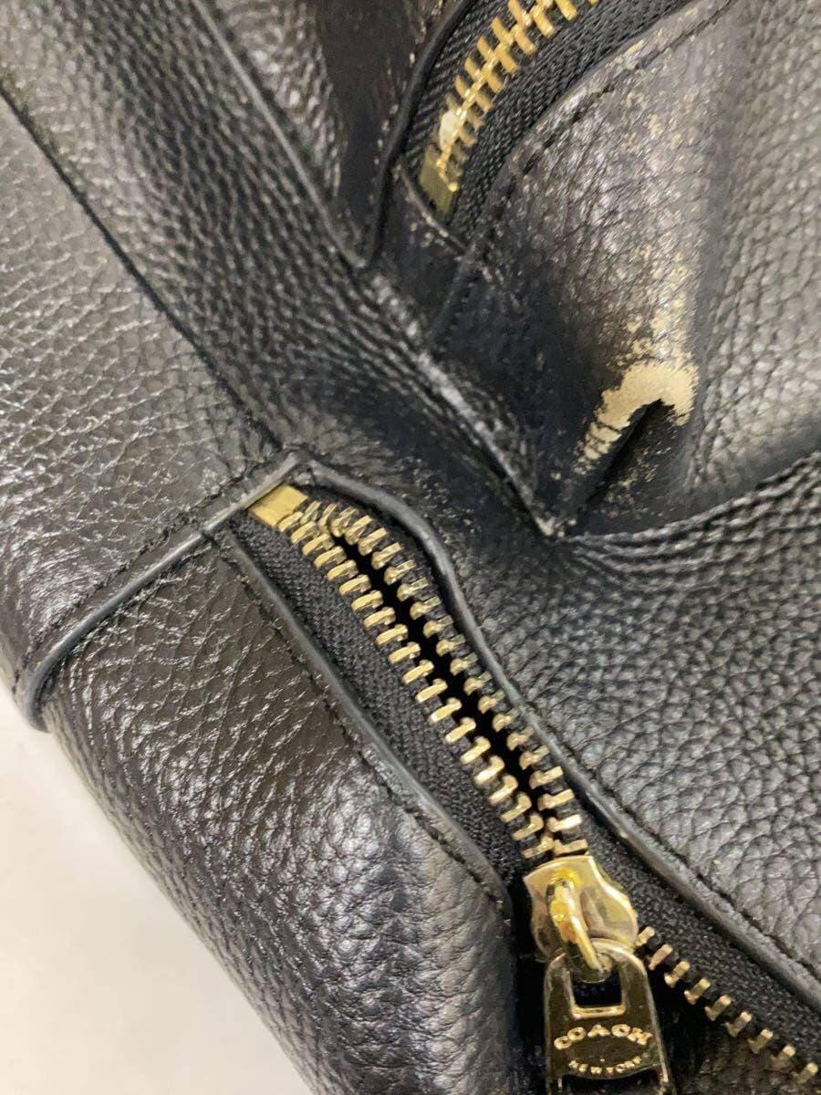 COACH Backpack Leather BLK 8