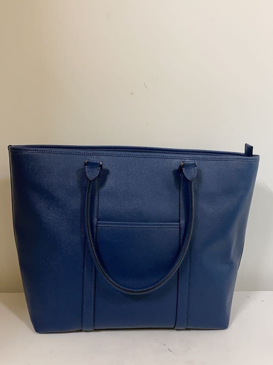 COACH Tote Bag Leather NVY Solid CBG48 3