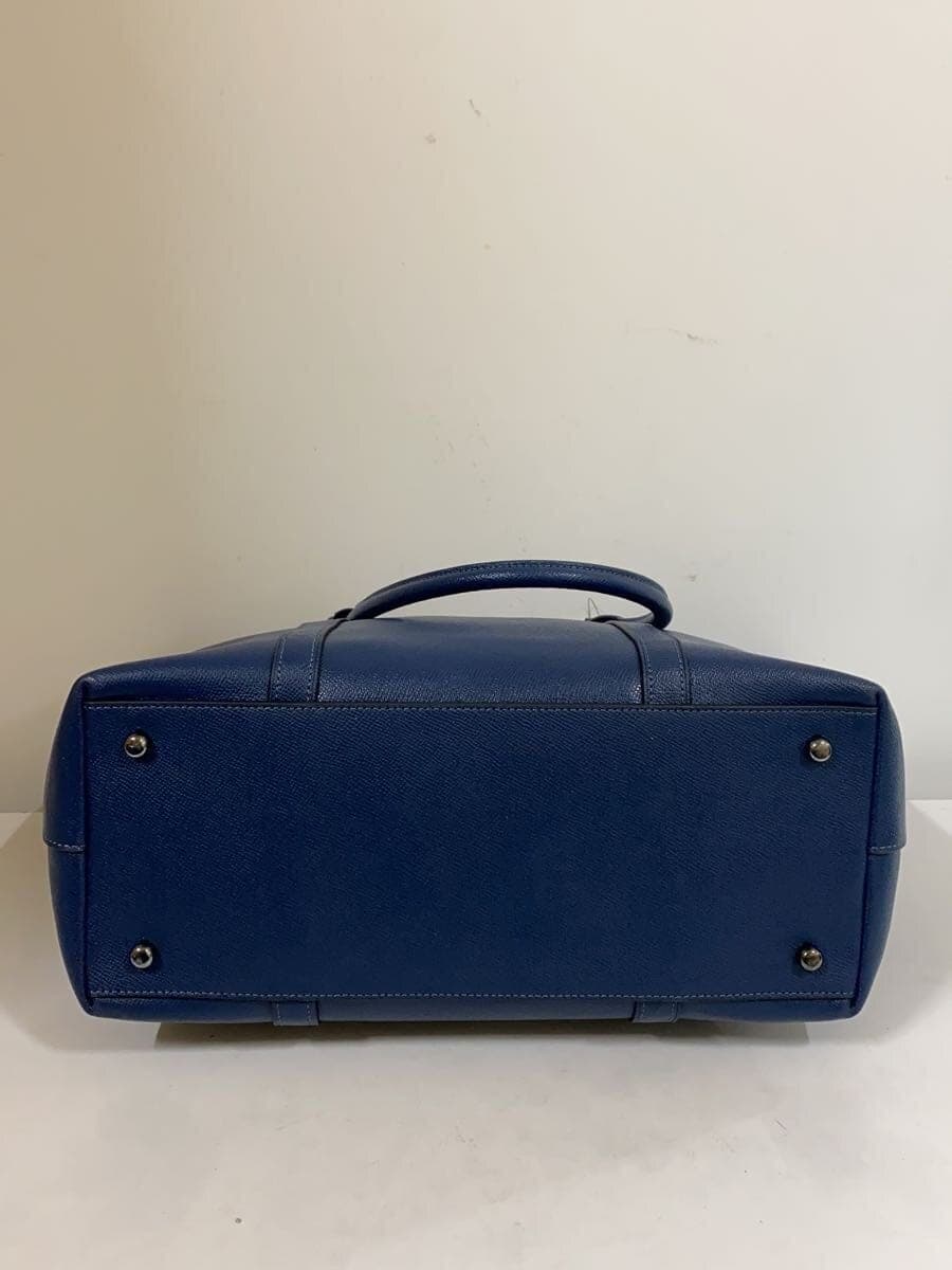 COACH Tote Bag Leather NVY Solid CBG48 4