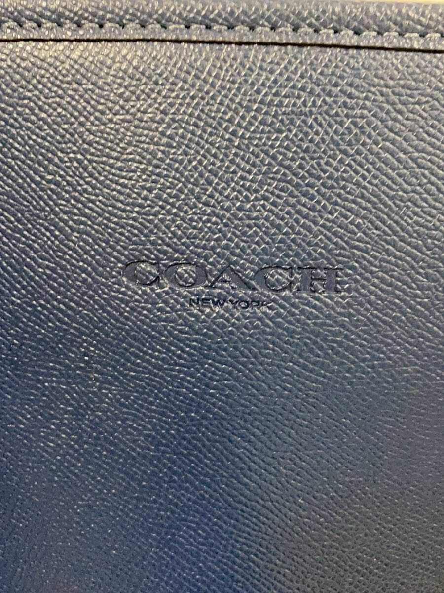 COACH Tote Bag Leather NVY Solid CBG48 5