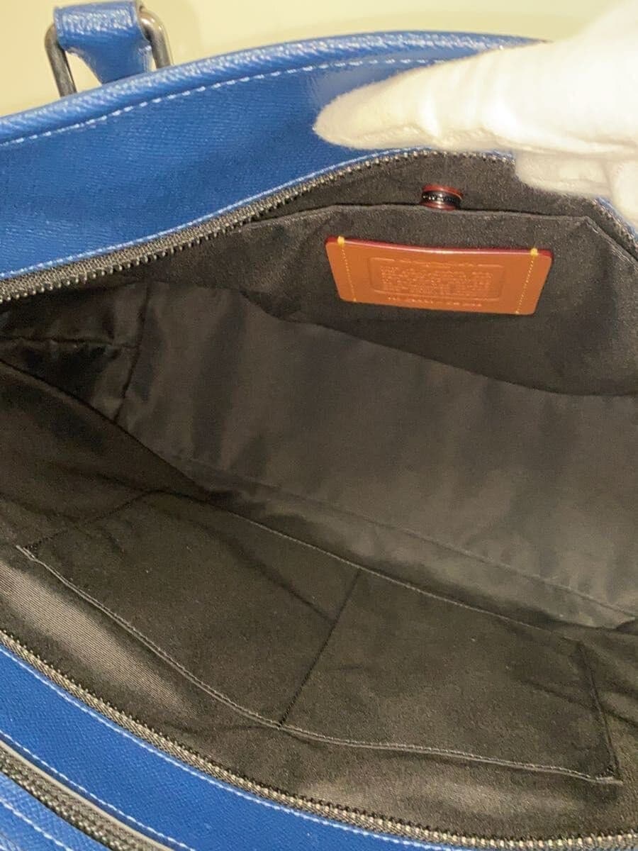 COACH Tote Bag Leather NVY Solid CBG48 6