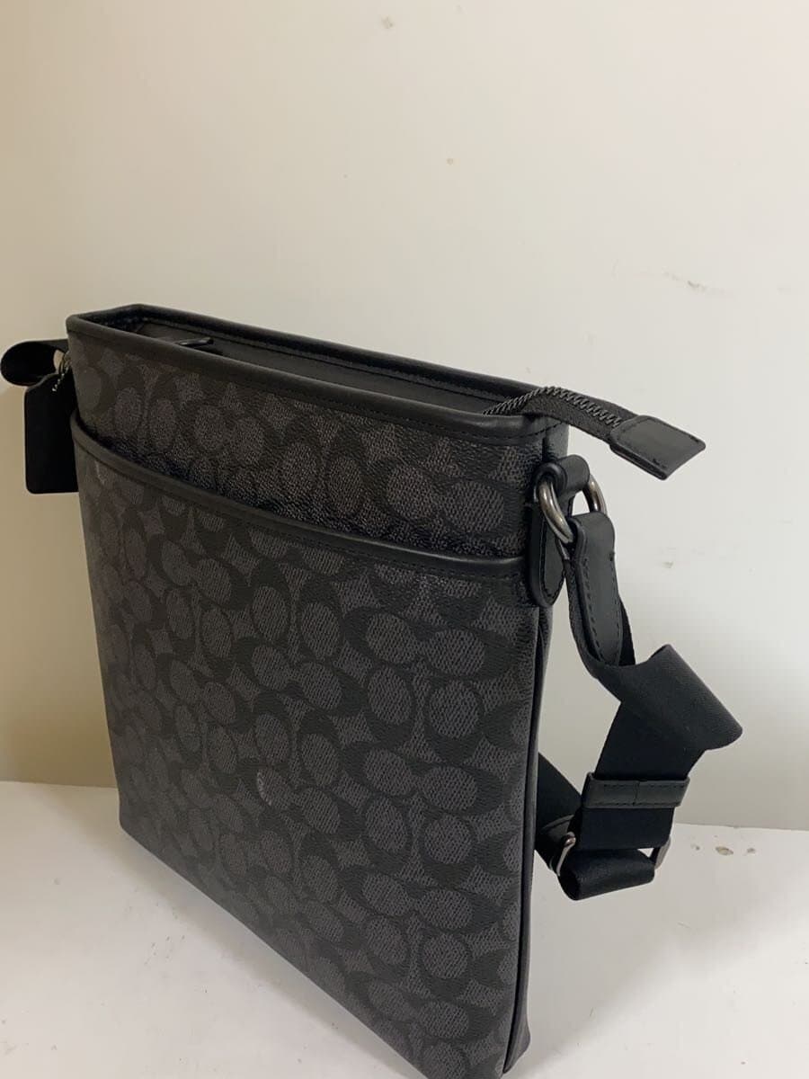 COACH Shoulder Bag Leather BLK All Over Pattern CW227 2