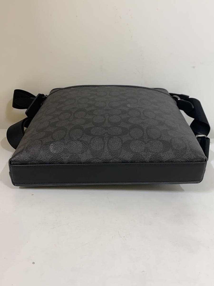 COACH Shoulder Bag Leather BLK All Over Pattern CW227 4