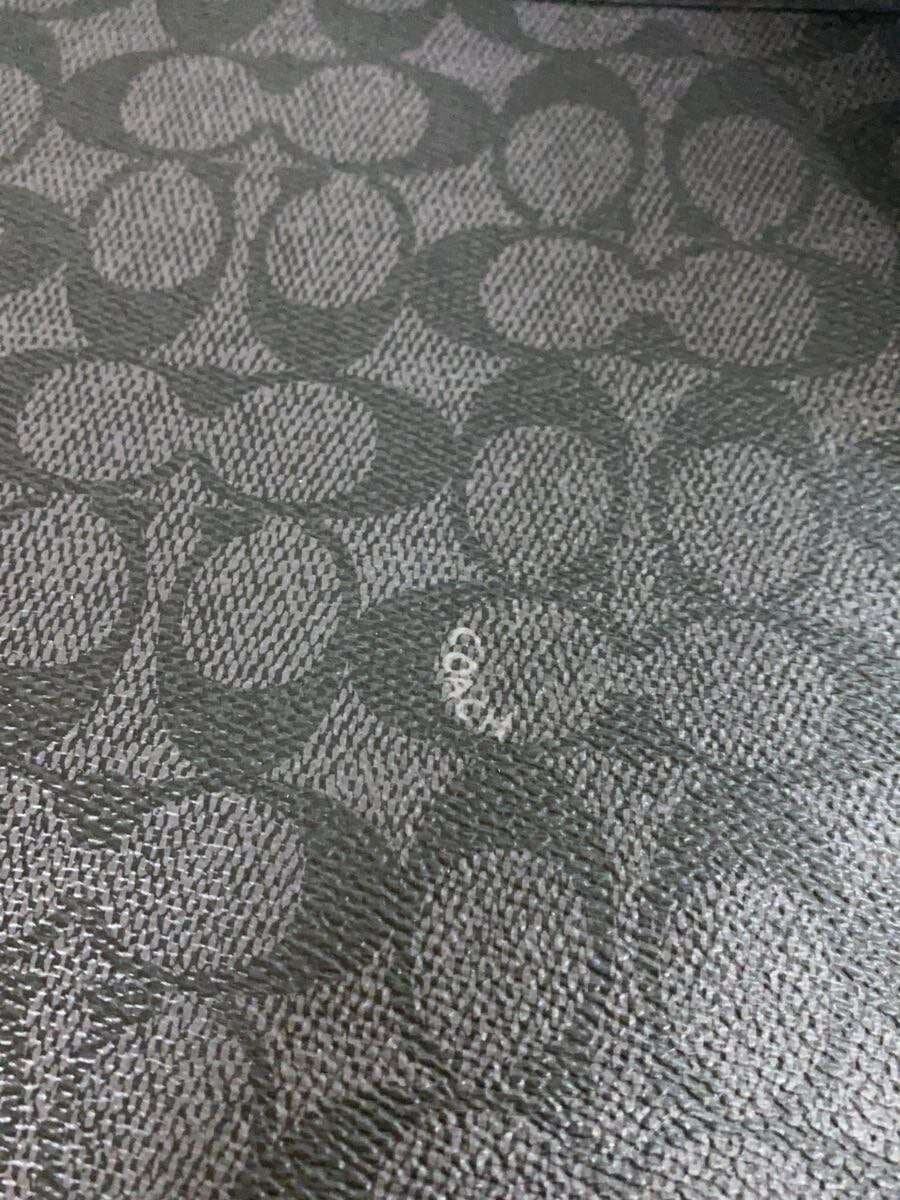 COACH Shoulder Bag Leather BLK All Over Pattern CW227 5