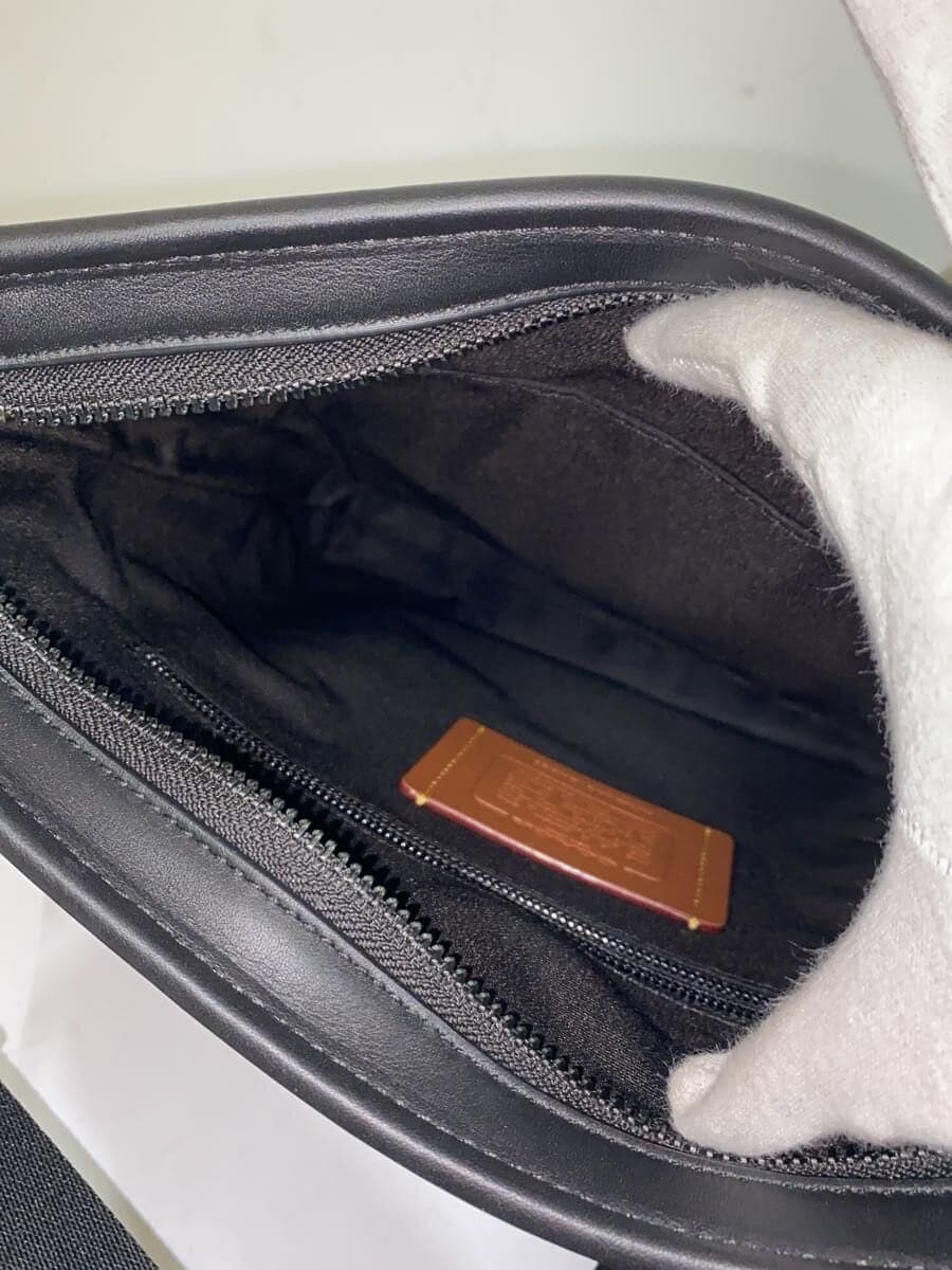 COACH Shoulder Bag Leather BLK All Over Pattern CW227 6