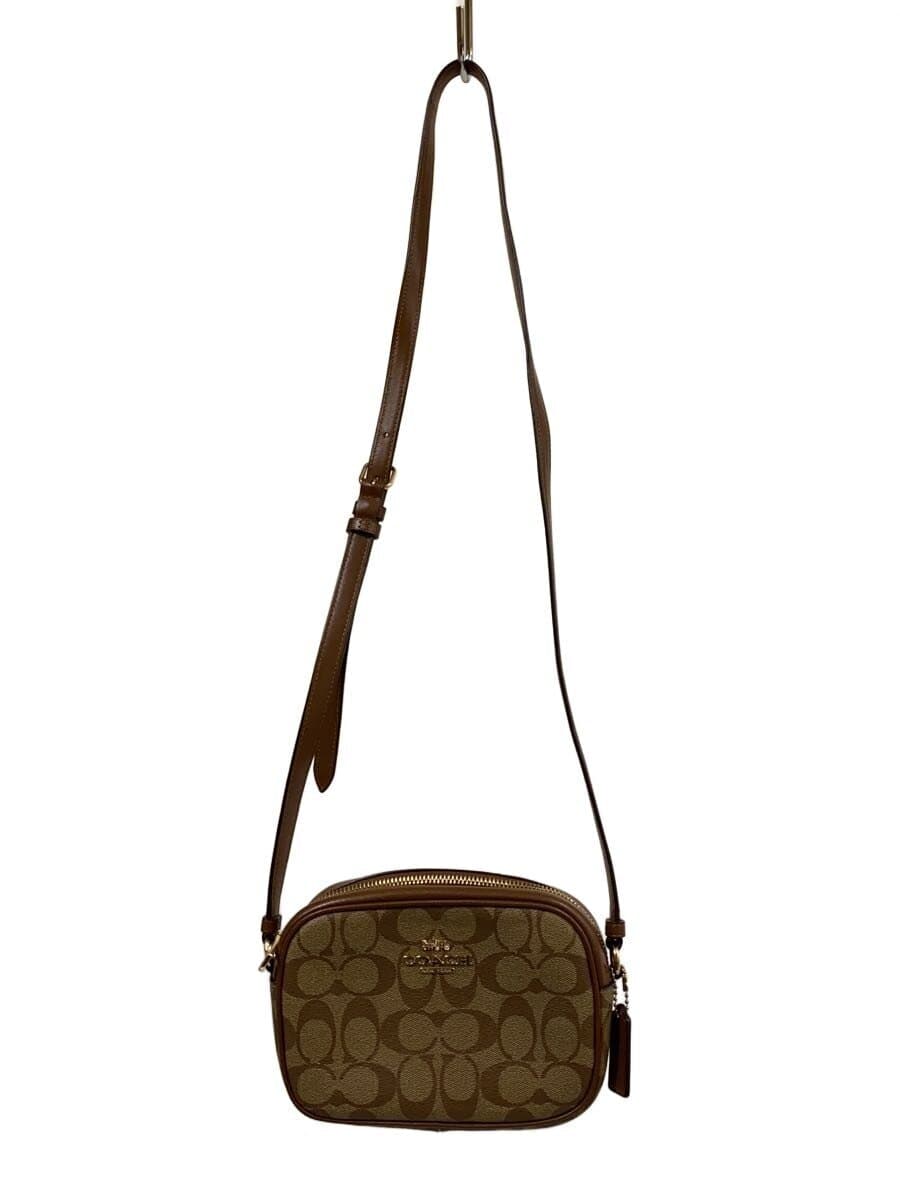 COACH Shoulder Bag PVC BRW Allover Pattern C9926