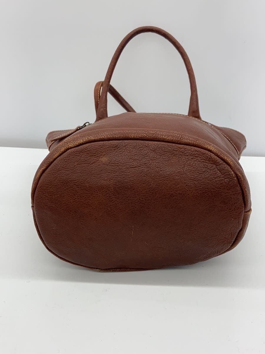 DAKOTA Handbag Leather BRW Misshapen 4