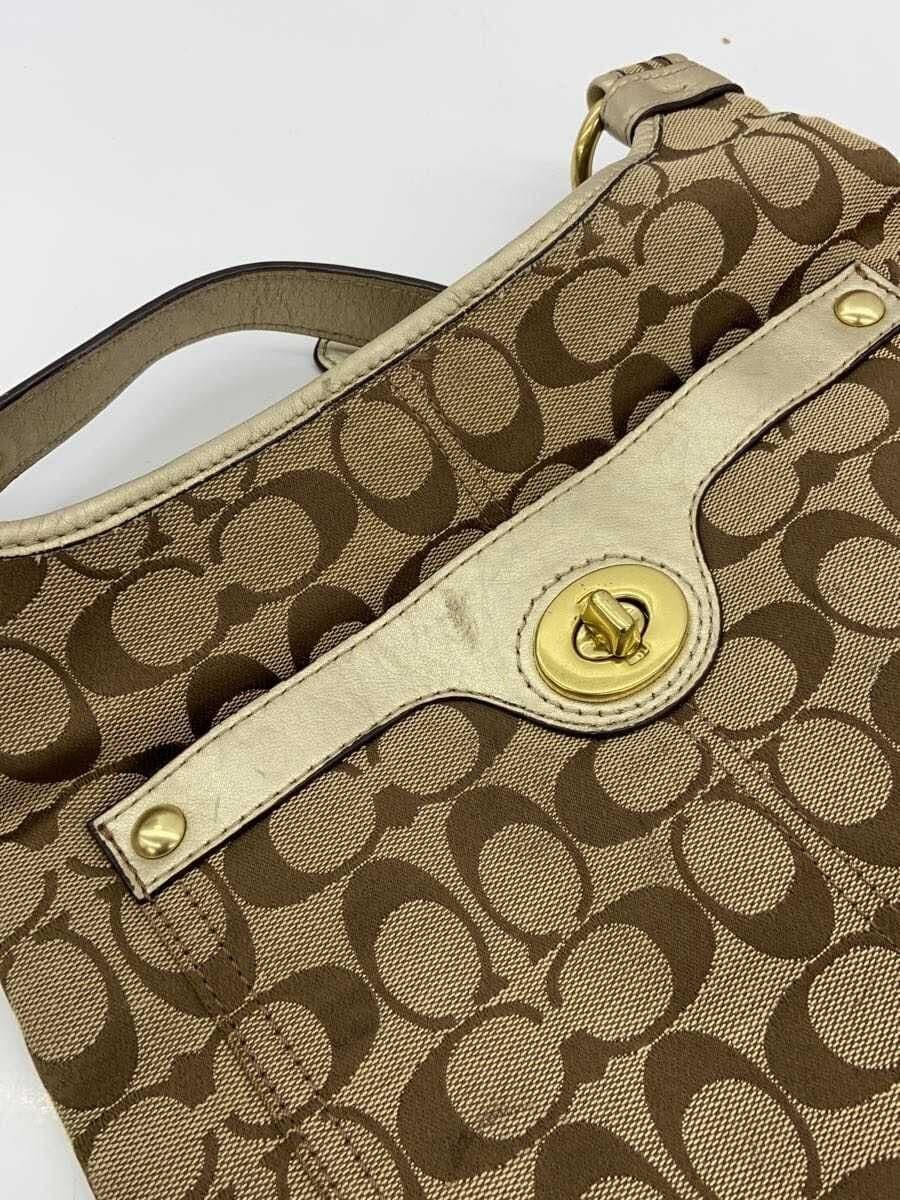 COACH Hippy _Penelope _Signature_Black Canvas BEG All Over Pattern 7