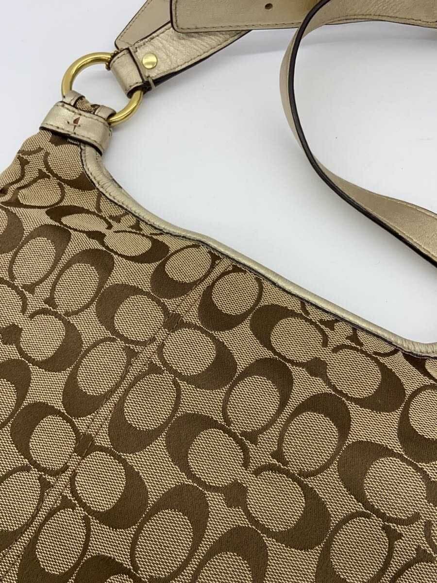 COACH Hippy _Penelope _Signature_Black Canvas BEG All Over Pattern 8