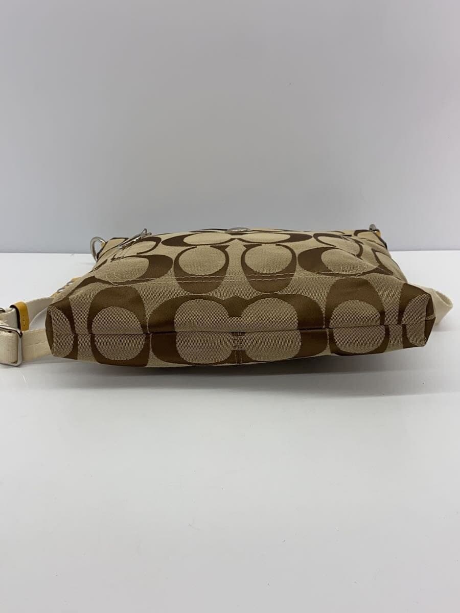 COACH Shoulder Bag Canvas BEG All Over Pattern F14869 4
