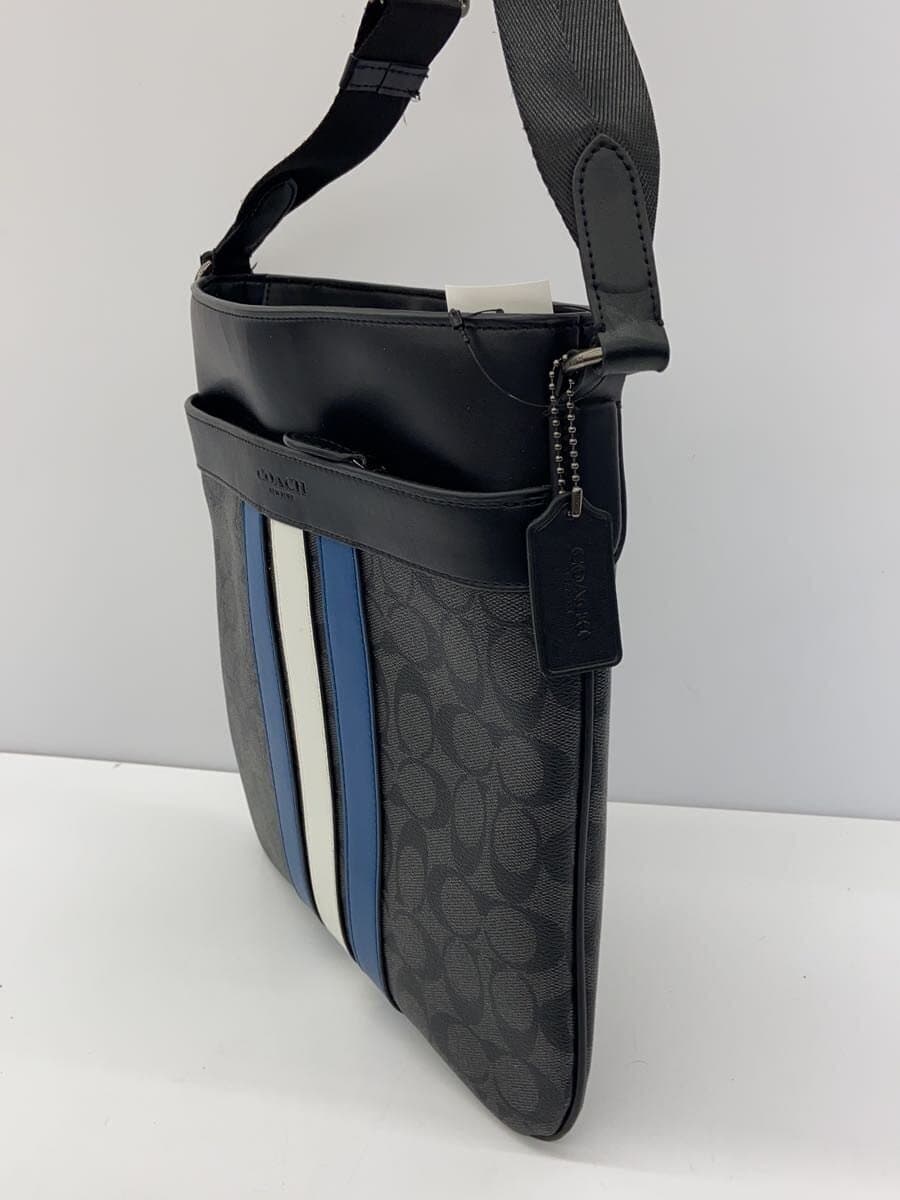 COACH Charles Pieced Var City Shoulder Bag PVC BLK All Over Pattern F26068 2