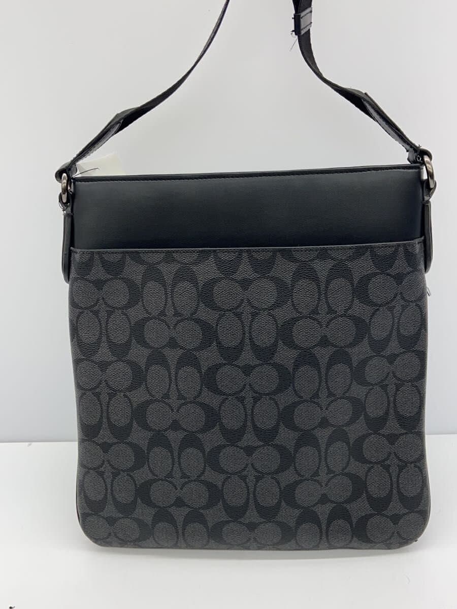COACH Charles Pieced Var City Shoulder Bag PVC BLK All Over Pattern F26068 3