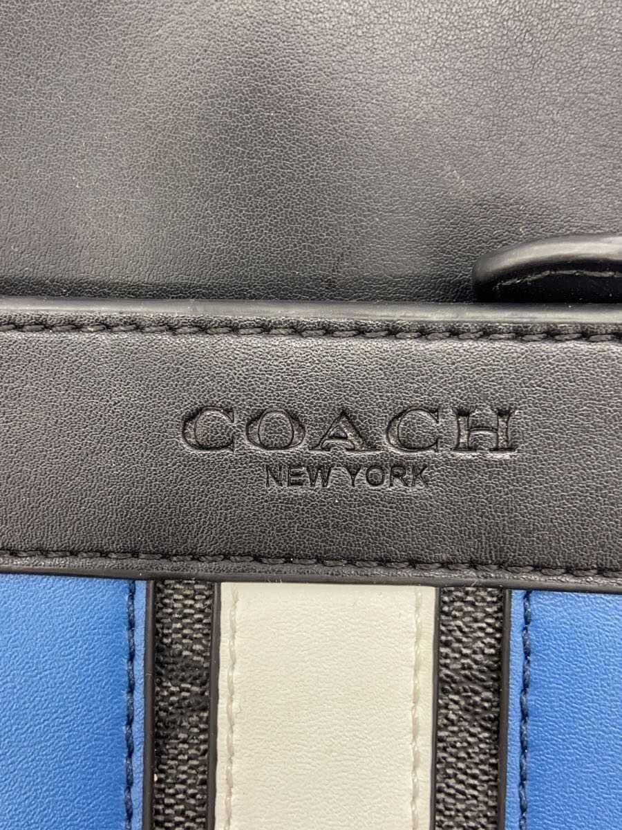 COACH Charles Pieced Var City Shoulder Bag PVC BLK All Over Pattern F26068 5