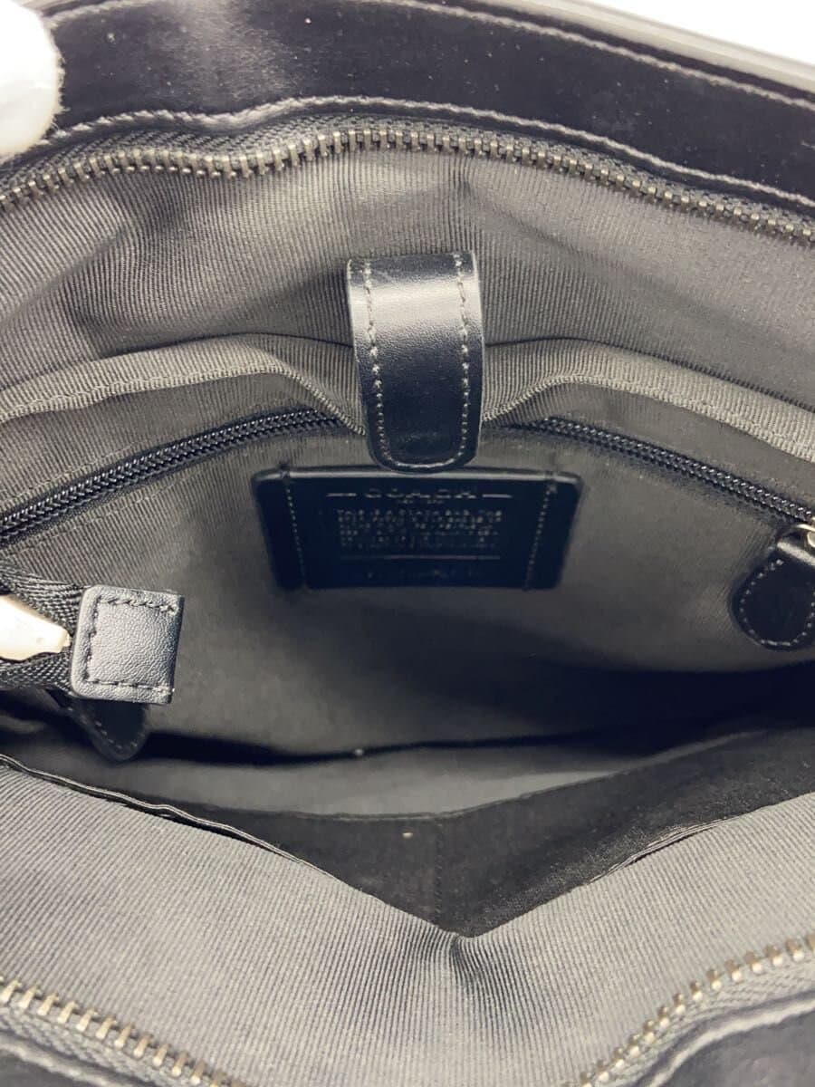 COACH Charles Pieced Var City Shoulder Bag PVC BLK All Over Pattern F26068 6