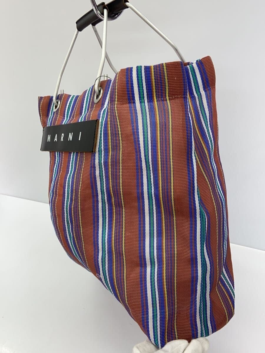 MARNISTRIPE BAG Stripe Bag Handbag Stripe Partial Fray 2
