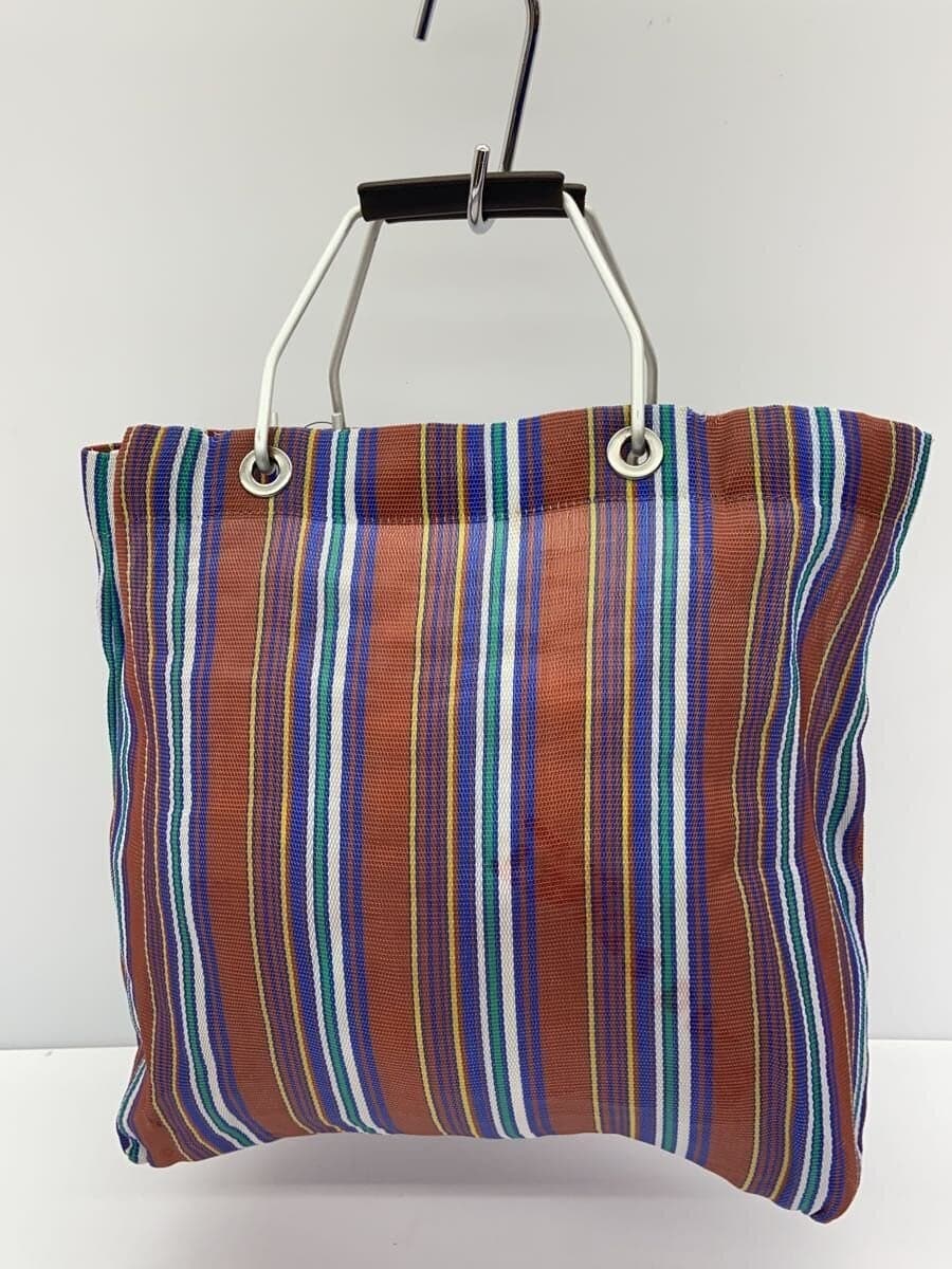 MARNISTRIPE BAG Stripe Bag Handbag Stripe Partial Fray 3