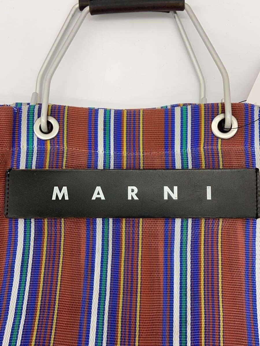 MARNISTRIPE BAG Stripe Bag Handbag Stripe Partial Fray 5