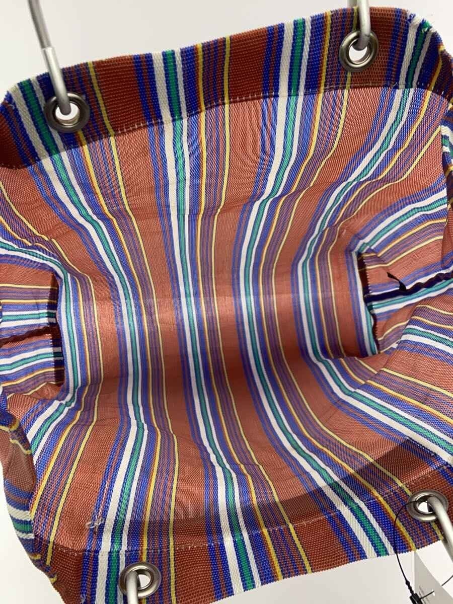 MARNISTRIPE BAG Stripe Bag Handbag Stripe Partial Fray 6