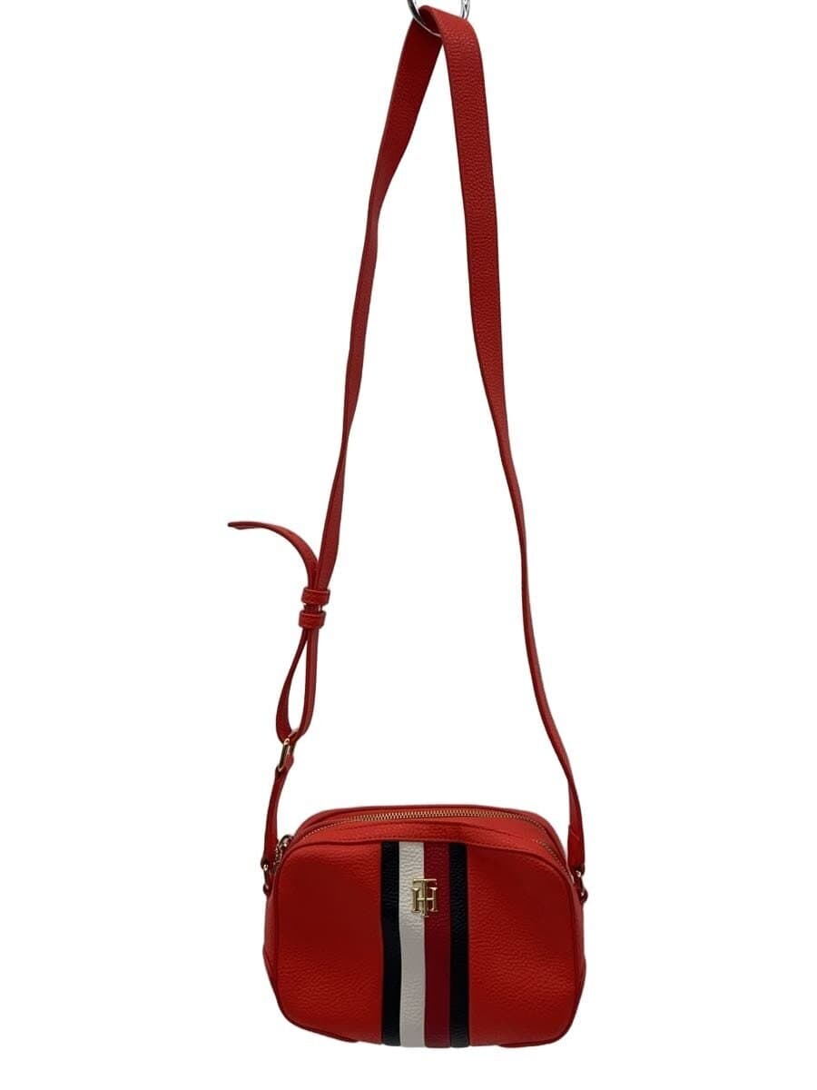 TOMMY HILFIGER Shoulder Bag Faux Leather RED M122310032