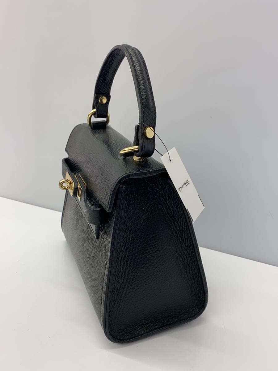 AULENTTI Shrunken Leather 2-Way Shoulder Bag Bag Leather BLK 2