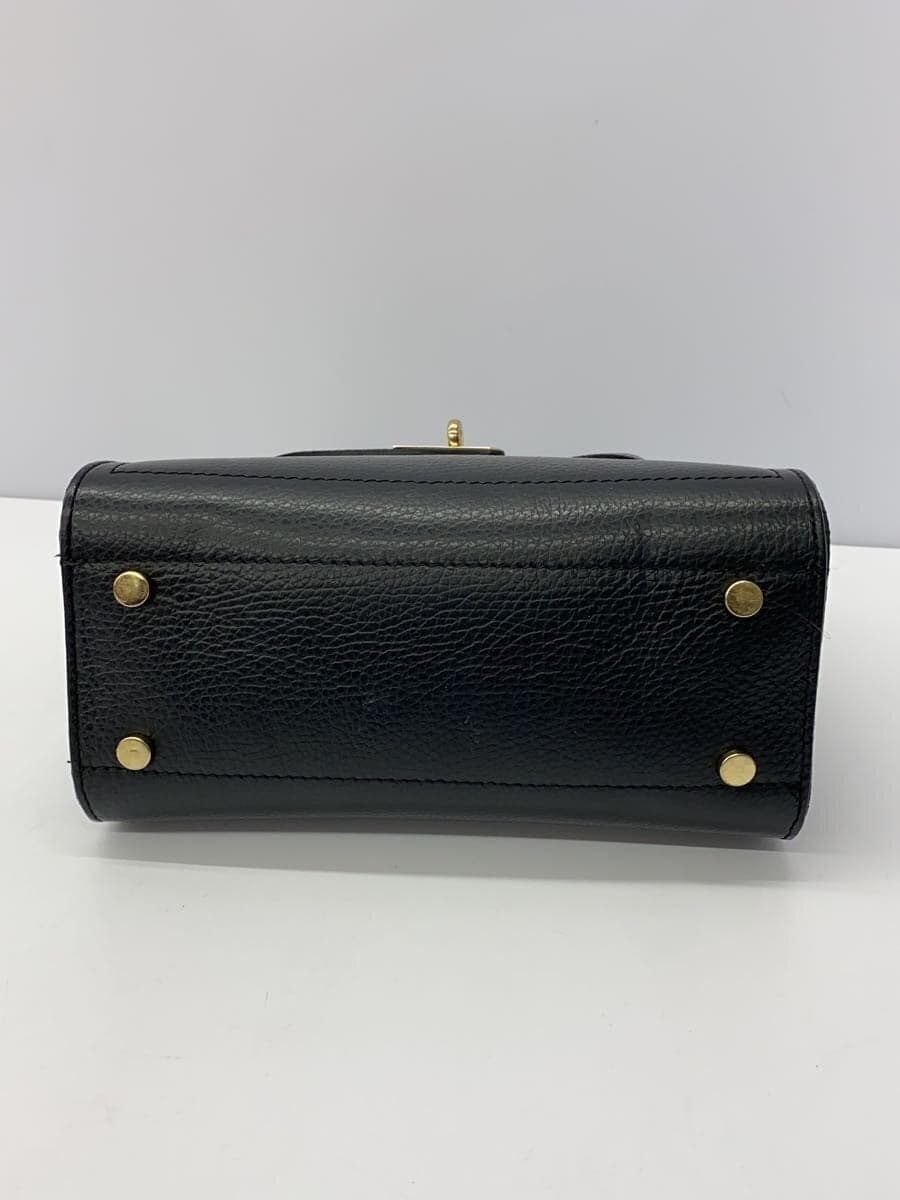 AULENTTI Shrunken Leather 2-Way Shoulder Bag Bag Leather BLK 4