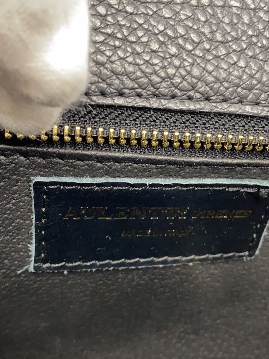 AULENTTI Shrunken Leather 2-Way Shoulder Bag Bag Leather BLK 5