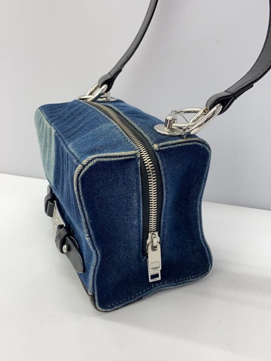 DIESEL Denim Shoulder Bag IDG Leather Parts Deteriorated 2