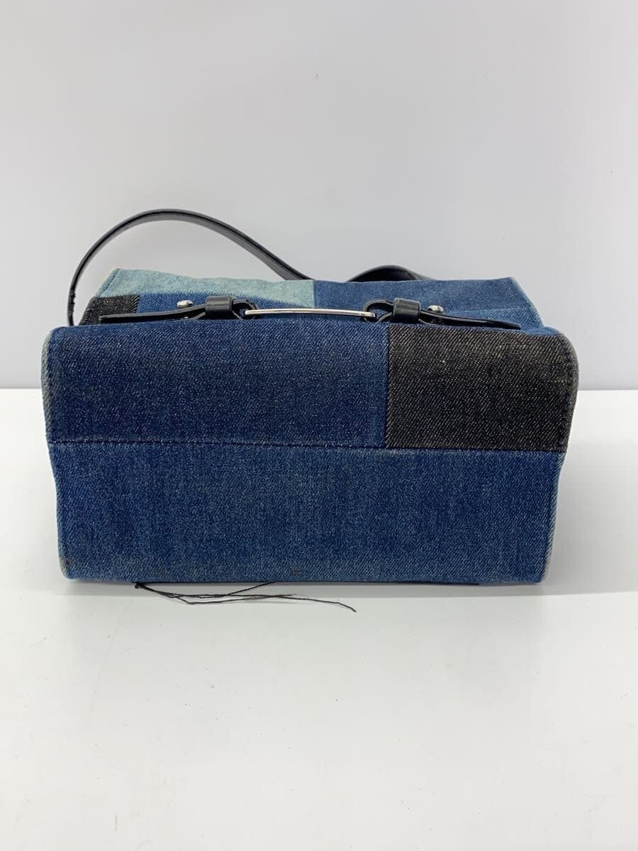 DIESEL Denim Shoulder Bag IDG Leather Parts Deteriorated 4