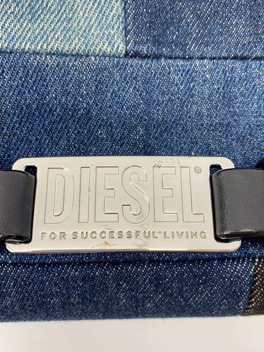 DIESEL Denim Shoulder Bag IDG Leather Parts Deteriorated 5