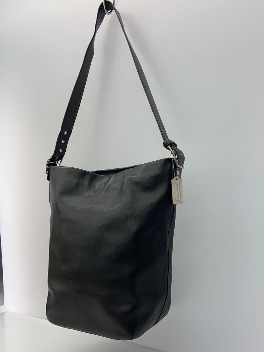 COACH Shoulder Bag Leather BLK H2S-9151 2