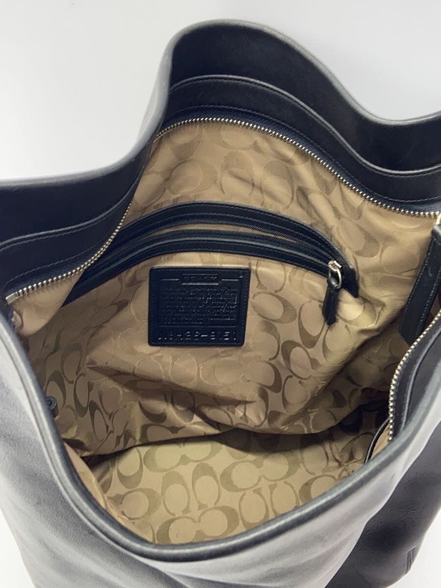 COACH Shoulder Bag Leather BLK H2S-9151 6