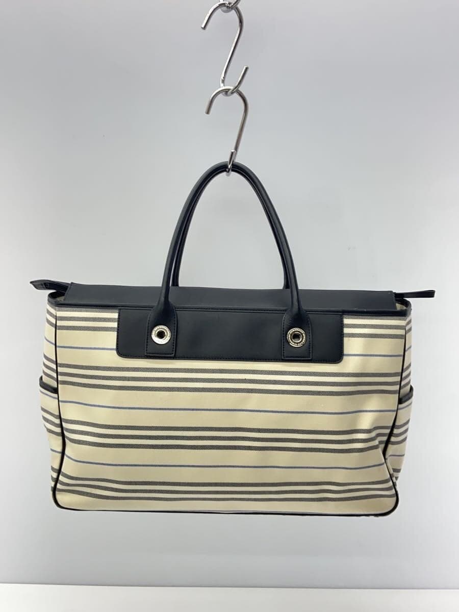 BURBERRY Bag WHT Border Stripe Bottom With Stain 3