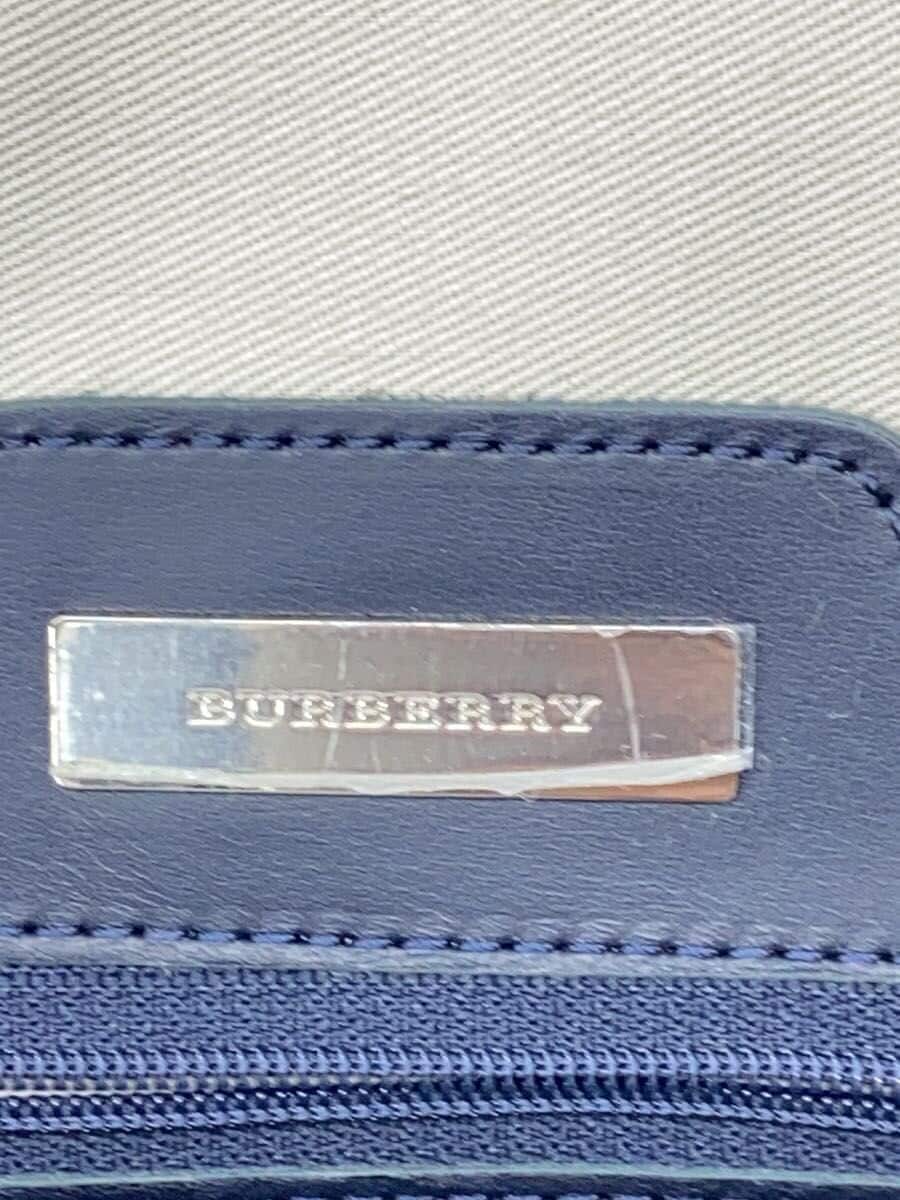 BURBERRY Bag WHT Border Stripe Bottom With Stain 5