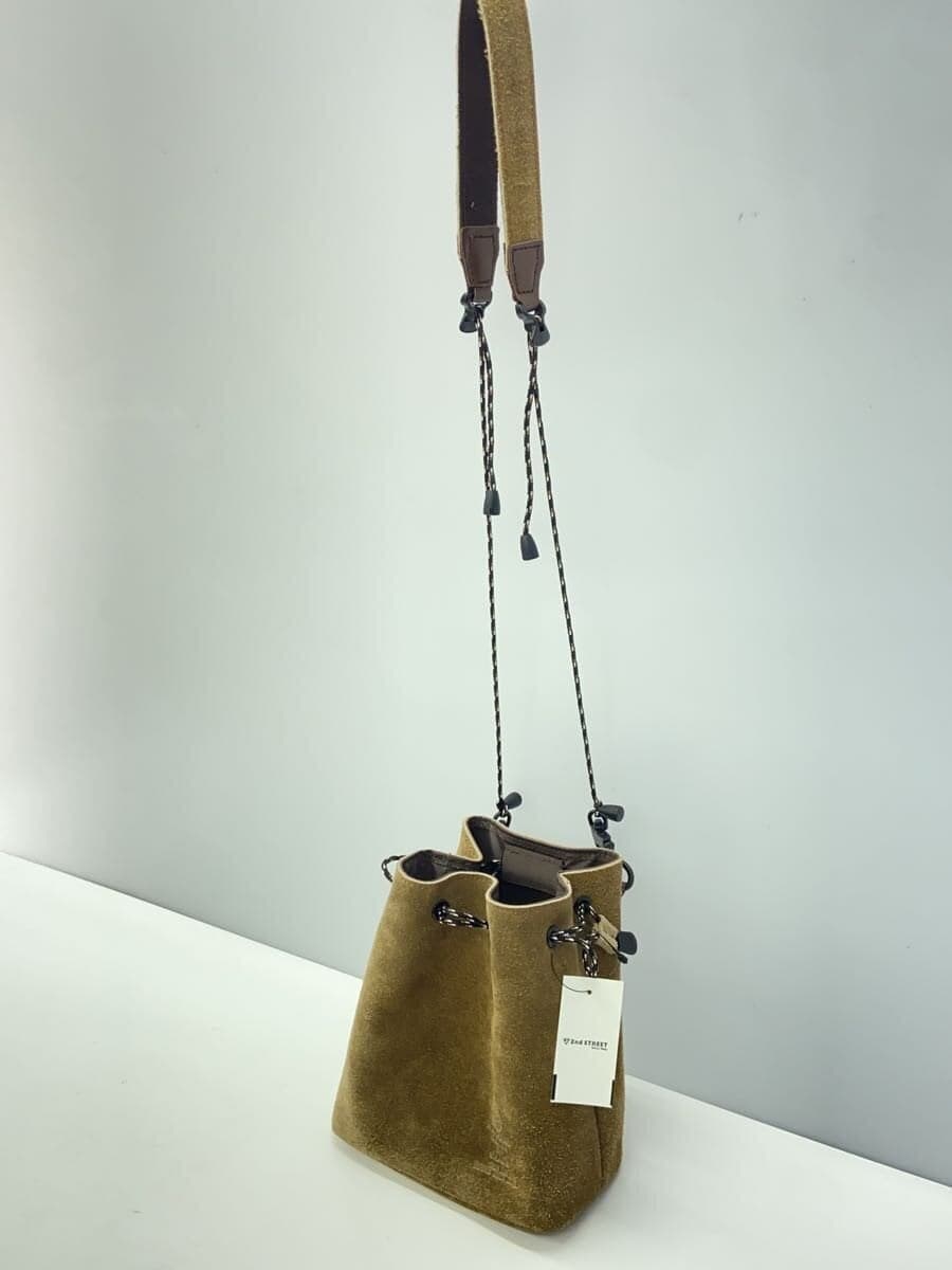 AS2OV WATER PROOF SUEDE MINI DRAW STRING SHOULDER Cowhide 2