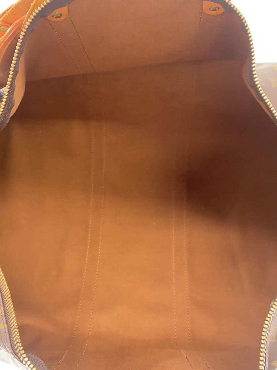 LOUIS VUITTON Keepall Bandouliere 55_Monogram Canvas PVC BRW 6