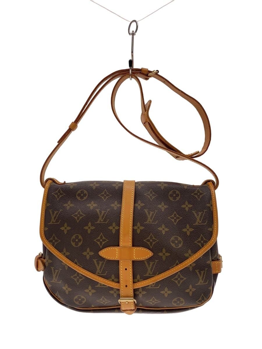 LOUIS VUITTON1)Saumur 30_Monogram Canvas PVC BRW
