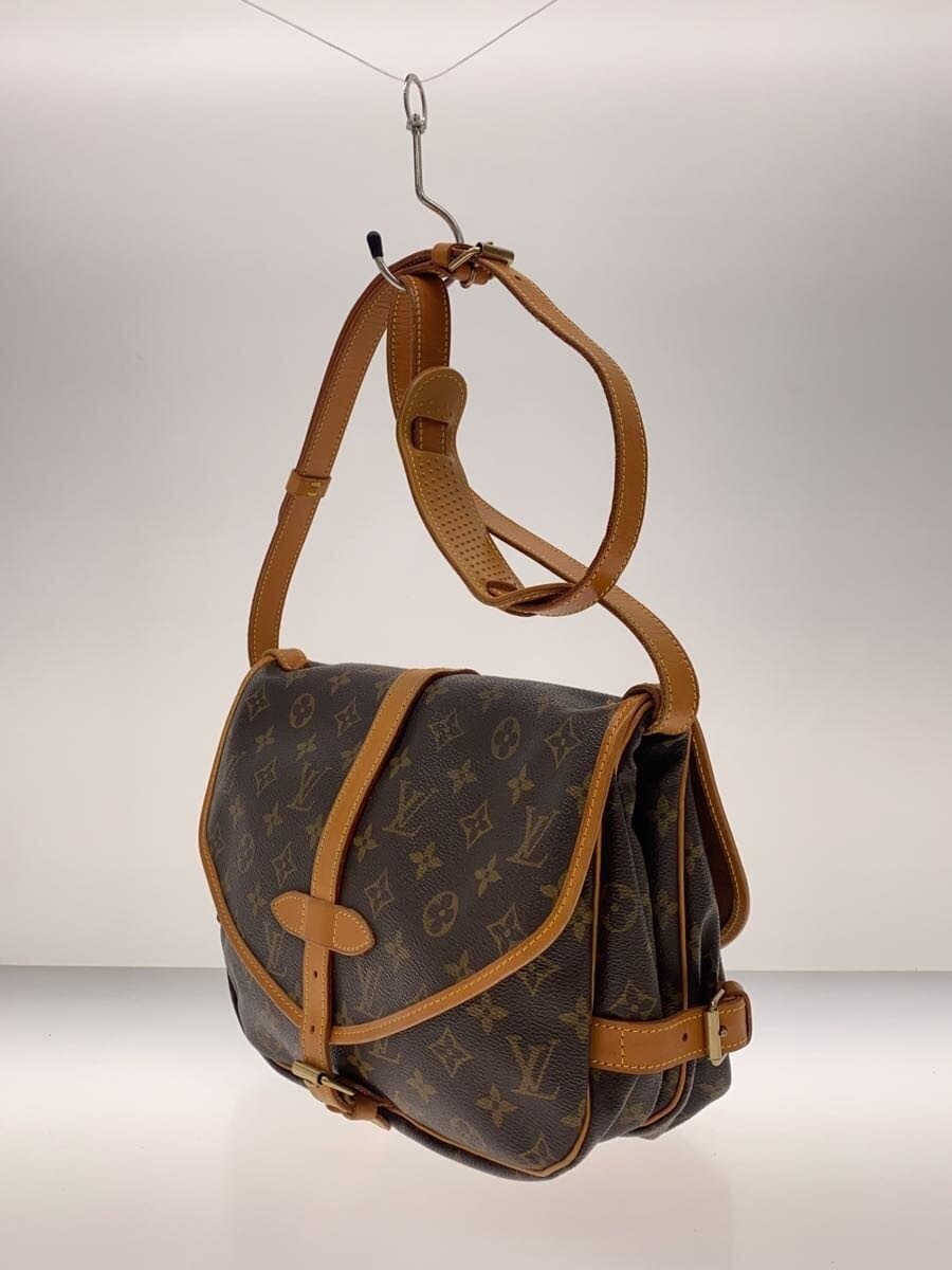 LOUIS VUITTON1)Saumur 30_Monogram Canvas PVC BRW 2